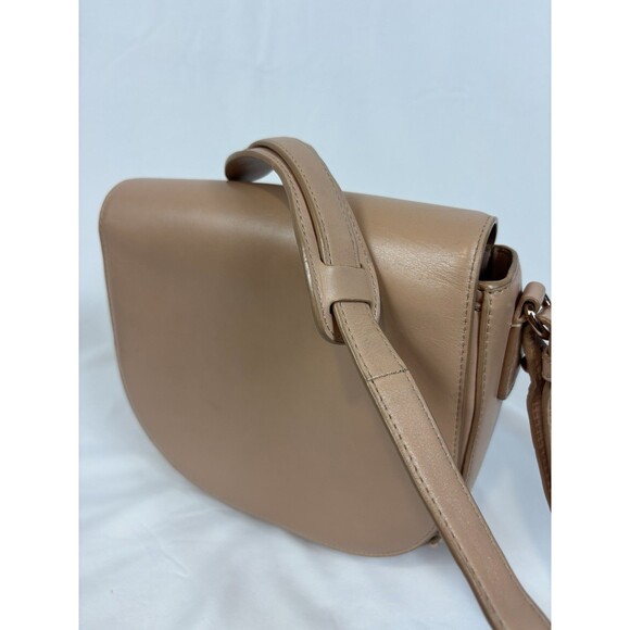 Alexander Wang Lia Leather Crossbody Shoulder Bag Peach Tan Nude Studded Bottom - Picture 14 of 16